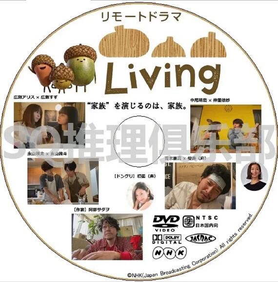 2020最新推理劇DVD：Living 全4集【廣瀨鈴/廣瀨愛麗絲/永山瑛太】